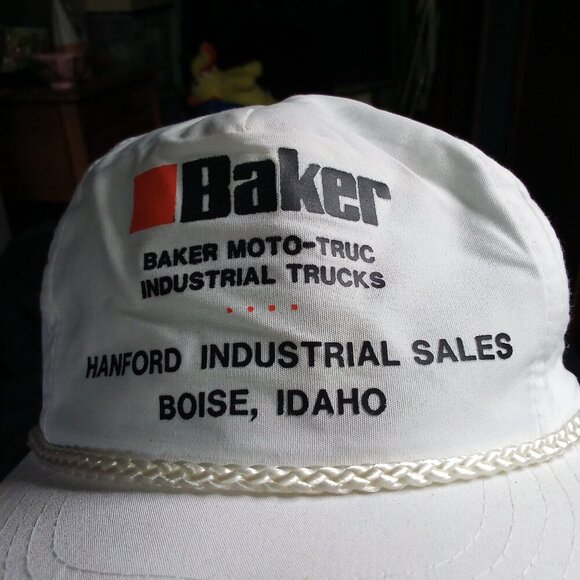 Vintage Baker Moto-Truc Industrial Trucks Rope Snap Trucker Hat Cap - Picture 5 of 7